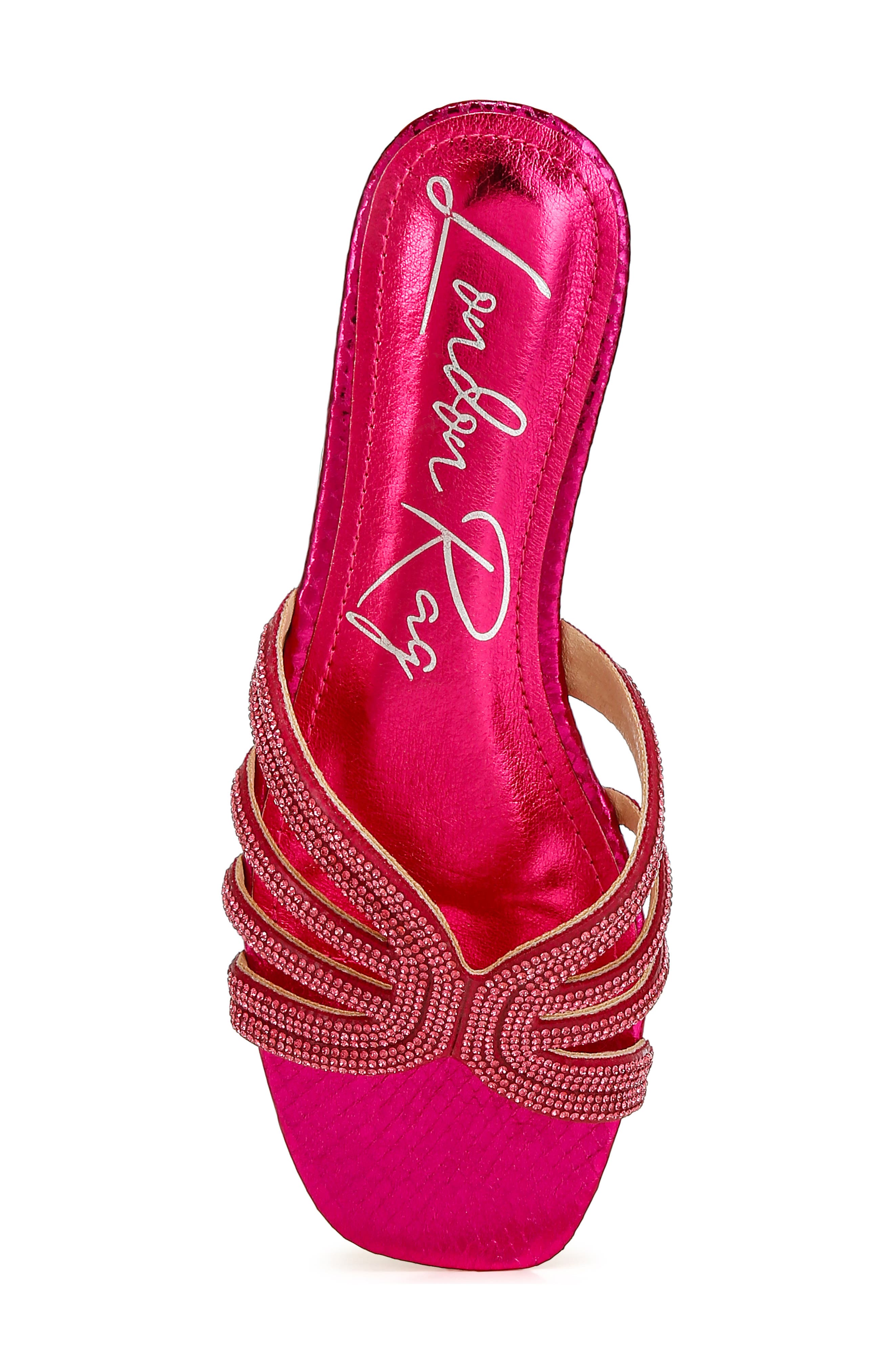 Dindy Embellished Slide Sandal, Alternate, color, FUSHIA