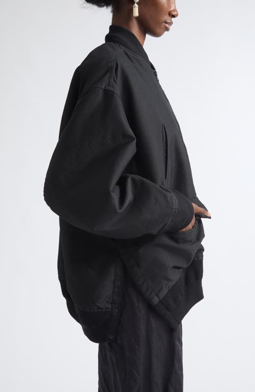 Nackiyé Nackiyè Aviator Oversize Jacket In Black