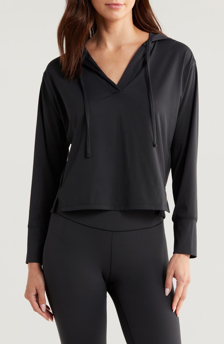 Rhone Serene Stretch Nylon Hoodie, Main, color, 