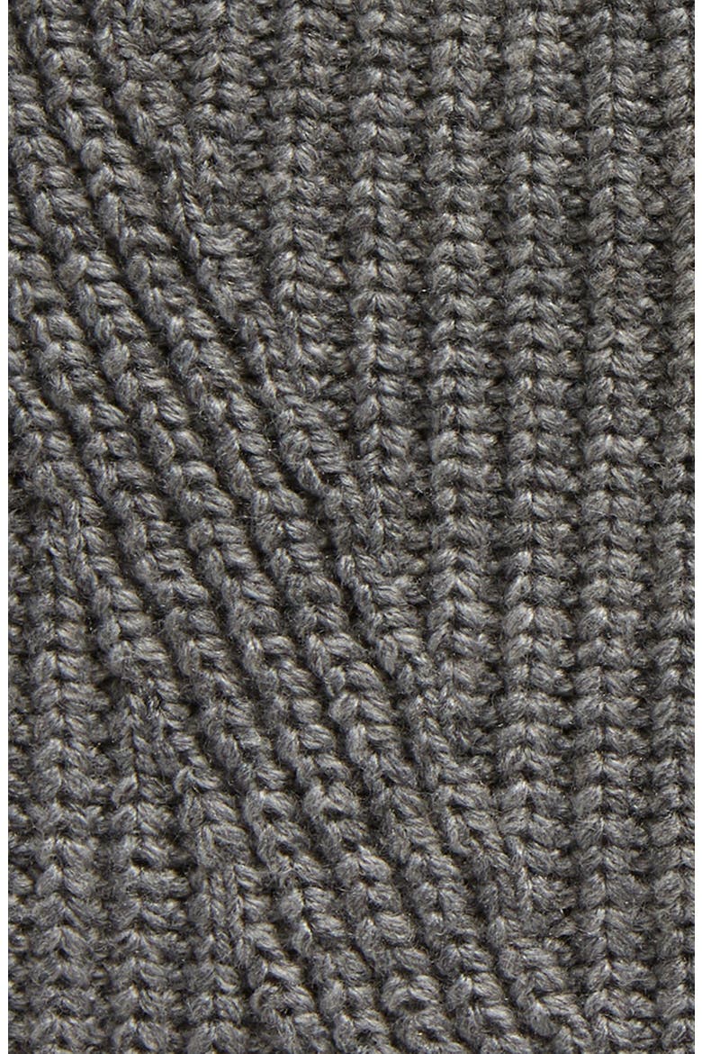 Traveling Foldable Cuff Knit Gloves, Alternate, color, GREY MARL
