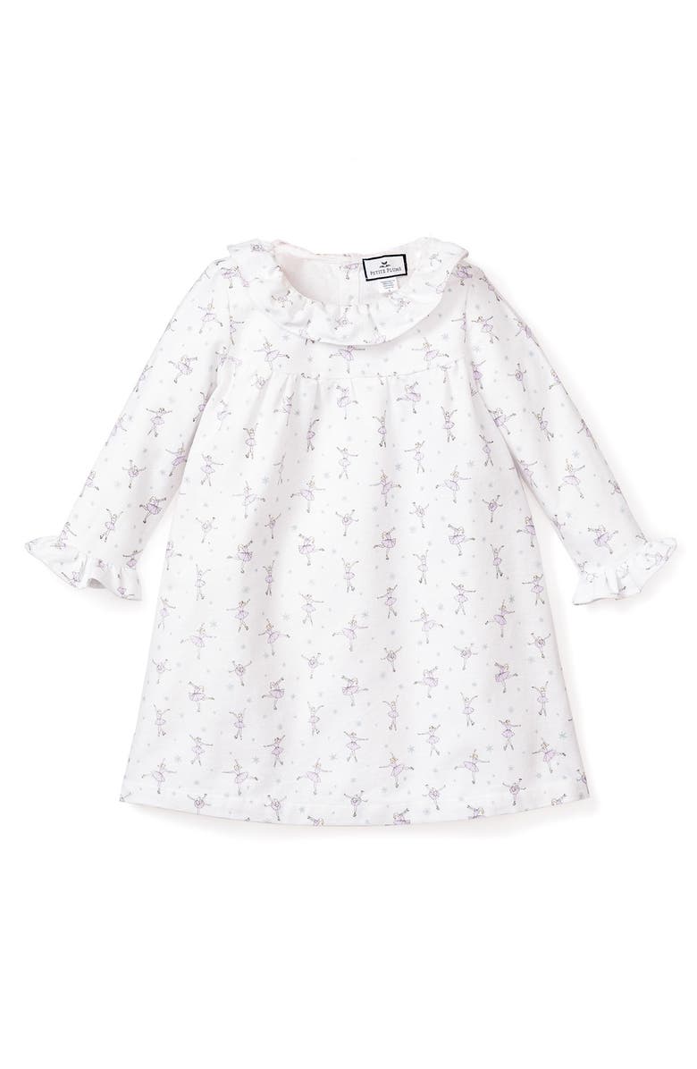 Petite Plume Kids' Sugar Plum Fairy Flannel Nightgown, Main, color, White