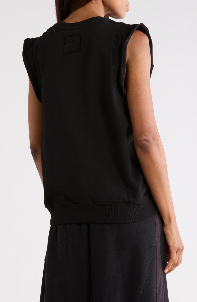Free People FP Movement Flutter Cotton Tank, Alternate, color, Black