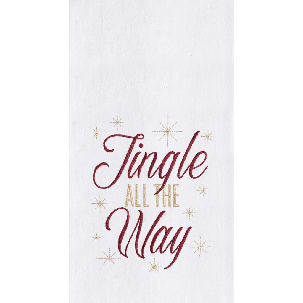 C & F Home C&f Home Jingle All The Way Towel In White