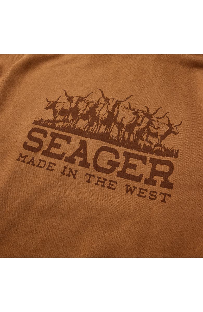 Seager Co The Herd Fleece Hoodie, Alternate, color, Saddle