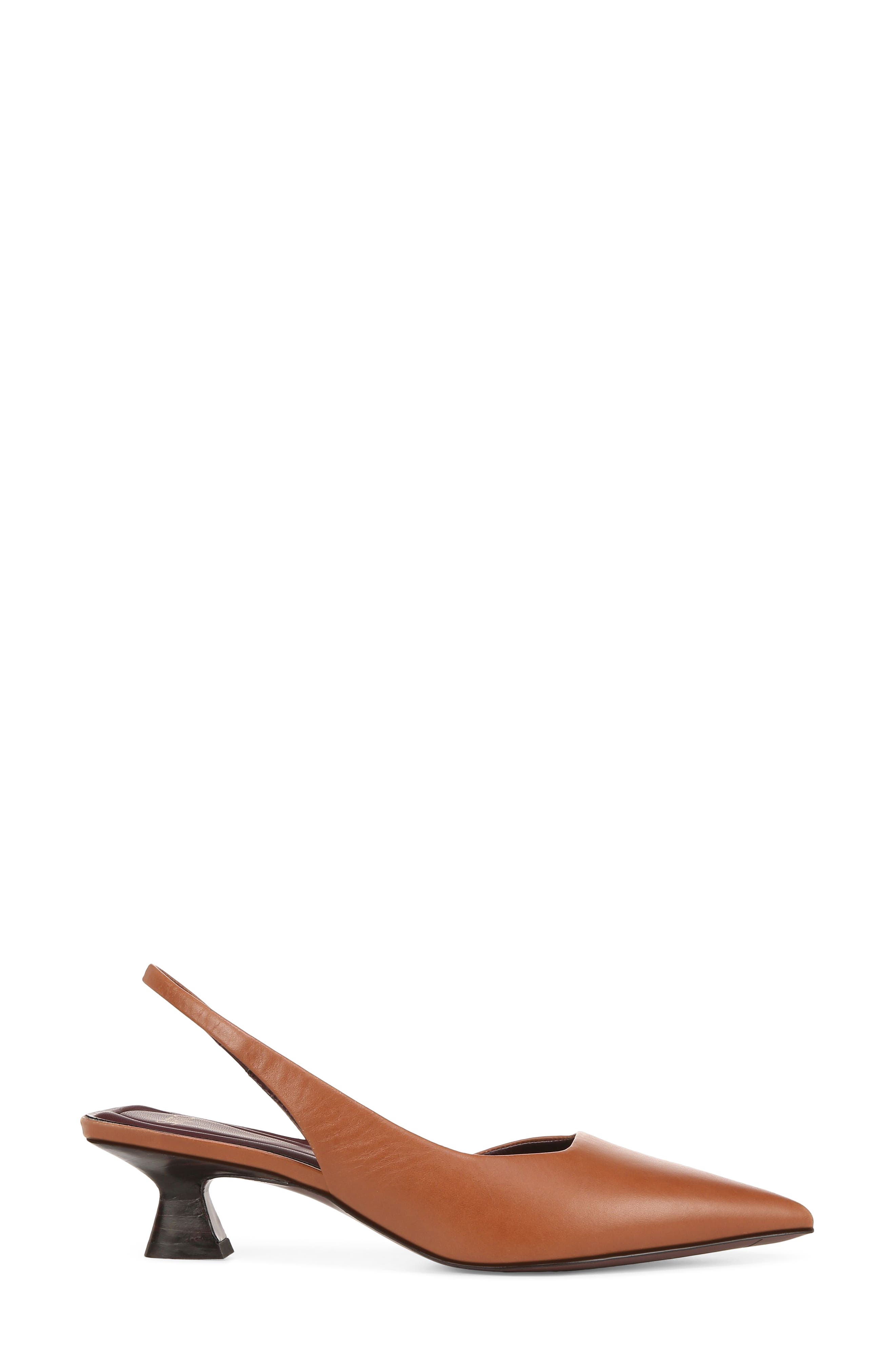 Devin Kitten Heel Slingback Pump, Alternate, color, RICH COGNAC