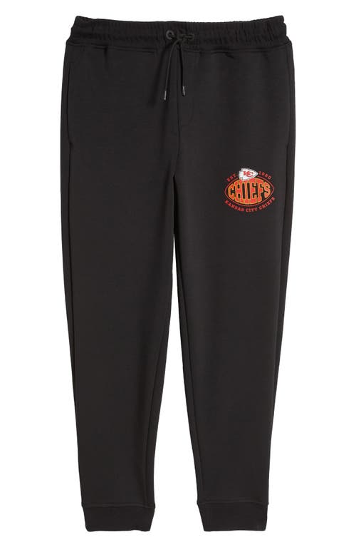 Shop Hugo Boss Boss X Nfl Cotton Blend Joggers In Kansas City Chiefs Black