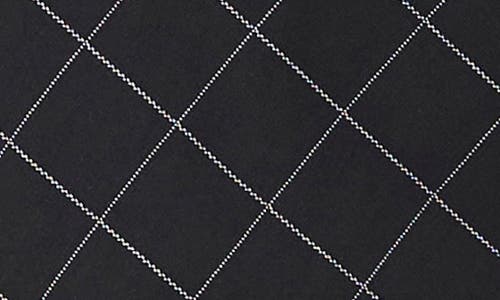 Halogenr Halogen(r) Diamond Print Funnel Neck Ponte Shell In Rich Black