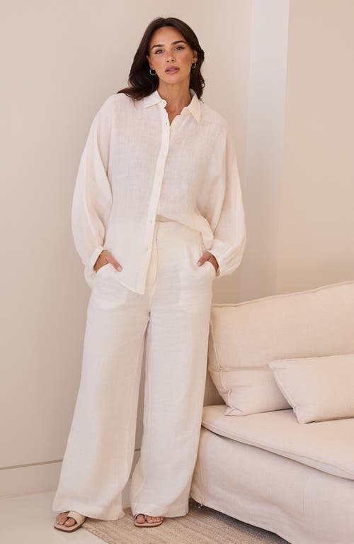 BRAVE + TRUE BRAVE+TRUE MONTY WOVEN LINEN SHIRT