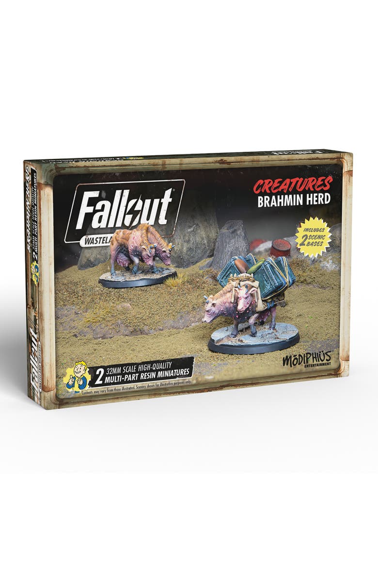 Fallout, Wasteland Warfare Creatures, Brahmin Herd, Alternate, color, Multicolored