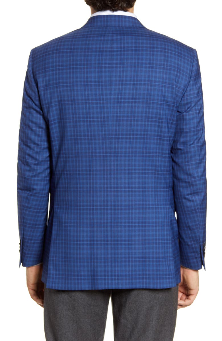 Peter Millar Classic Fit Plaid Wool Sport Coat, Alternate, color, 