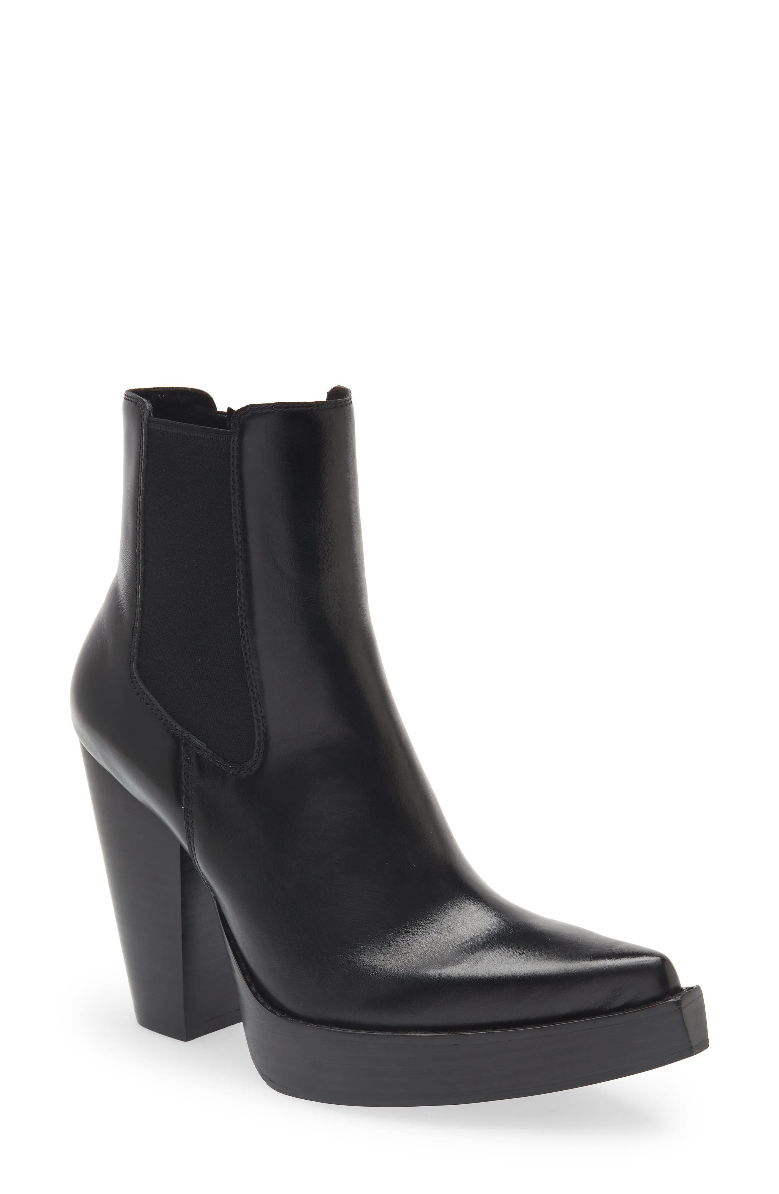 Jeffrey Campbell Subculture Pointed Toe Chelsea Boot, Main, color, 