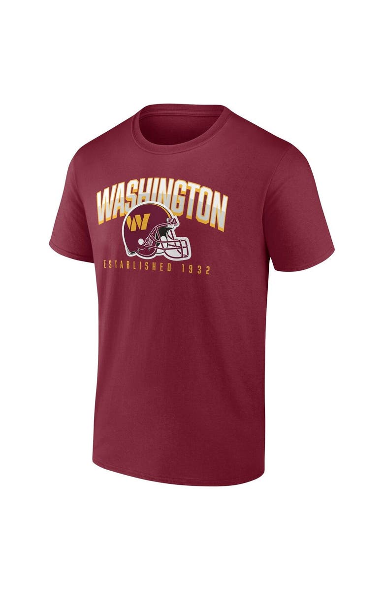 FANATICS Men's Fanatics Branded Burgundy Washington Commanders T-Shirt, Alternate, color,