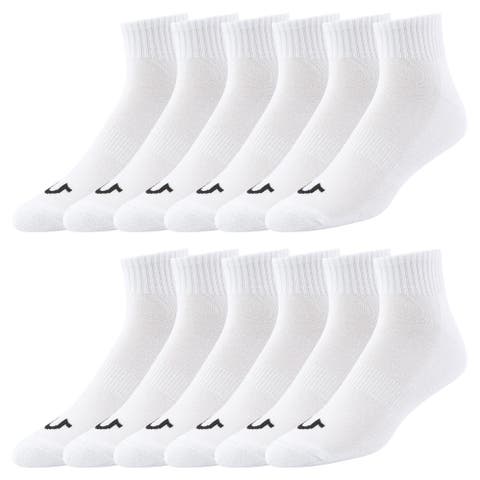 Mens Socks Ankle Socks for Men 6 & 12 Pairs Quarter Premium Athletic Shoe Size 8-12