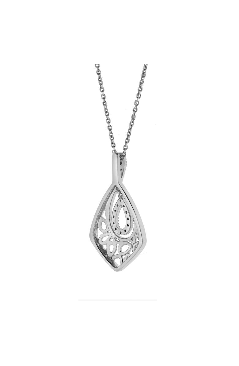 LuvMyJewelry Soraya Sterling Silver 0.08 Ct Diamond Teardrop Pendant, Alternate, color, 925 Sterling Silver