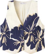 MANGO Floral Print Vest