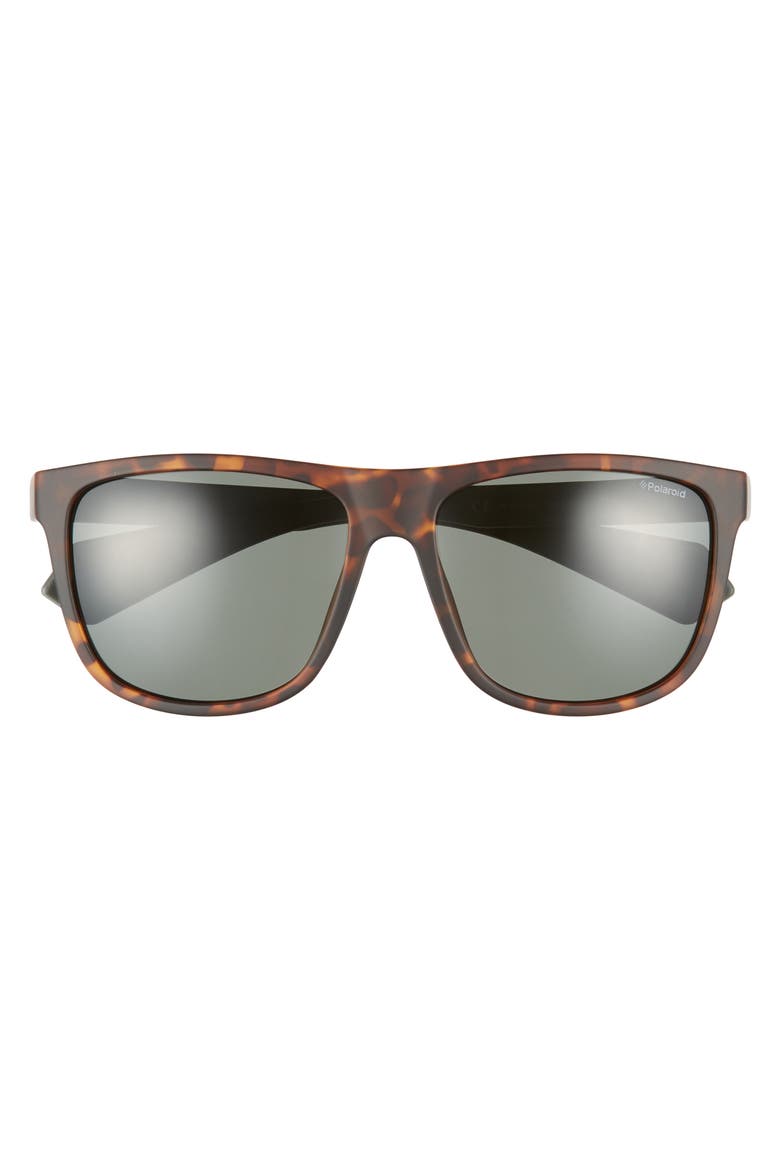 Plastic Core 57mm Polarized Sunglasses, Alternate, color, HAVANA