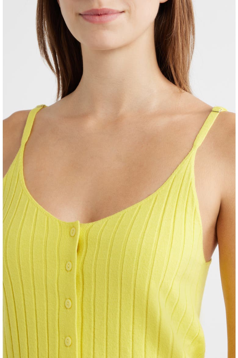 Vieste Rib Knit Camisole, Alternate, color, YELLOW