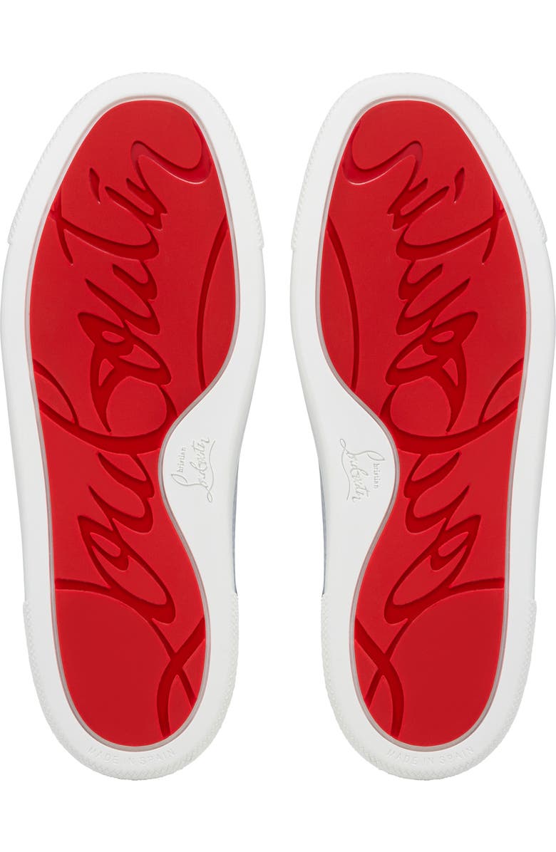 Christian Louboutin Kids' Funnytopi Mixed Media High Top Sneaker, Alternate, color,