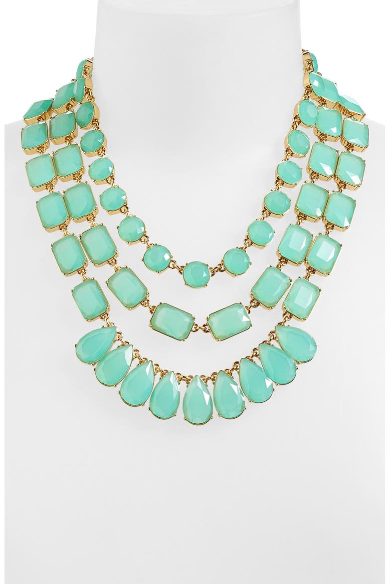 'riviera garden' stone multistrand necklace, Alternate, color, GIVERNY BLUE/ GOLD
