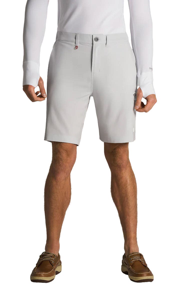 Men's Fisher Island Fishing & Boating Shorts, UPF 50+ Sun Protection, Main, color, Sleek Grey