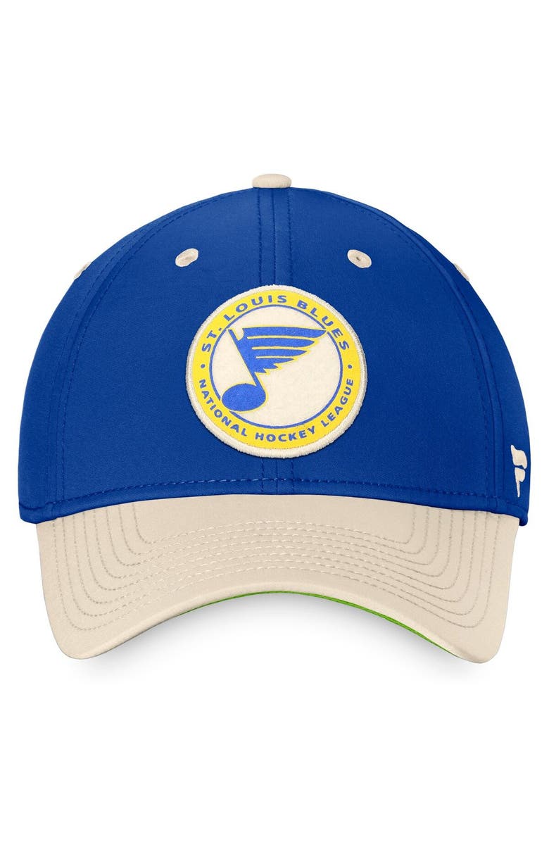 FANATICS Men's Fanatics Branded Royal/Khaki St. Louis Blues True Classics Retro Flex Hat, Alternate, color, Navy