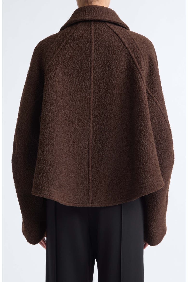 Clarice Casentino Wool Blend Jacket, Alternate, color, DARK BROWN