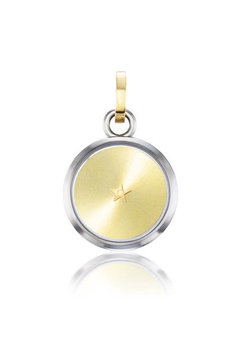 Carpe Diem "Love is Gold" Titanium Charm with Yellow Dial