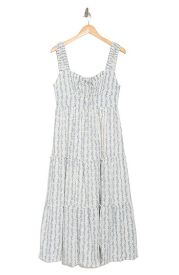 BLU PEPPER BLU PEPPER FLORAL TIERED MAXI DRESS
