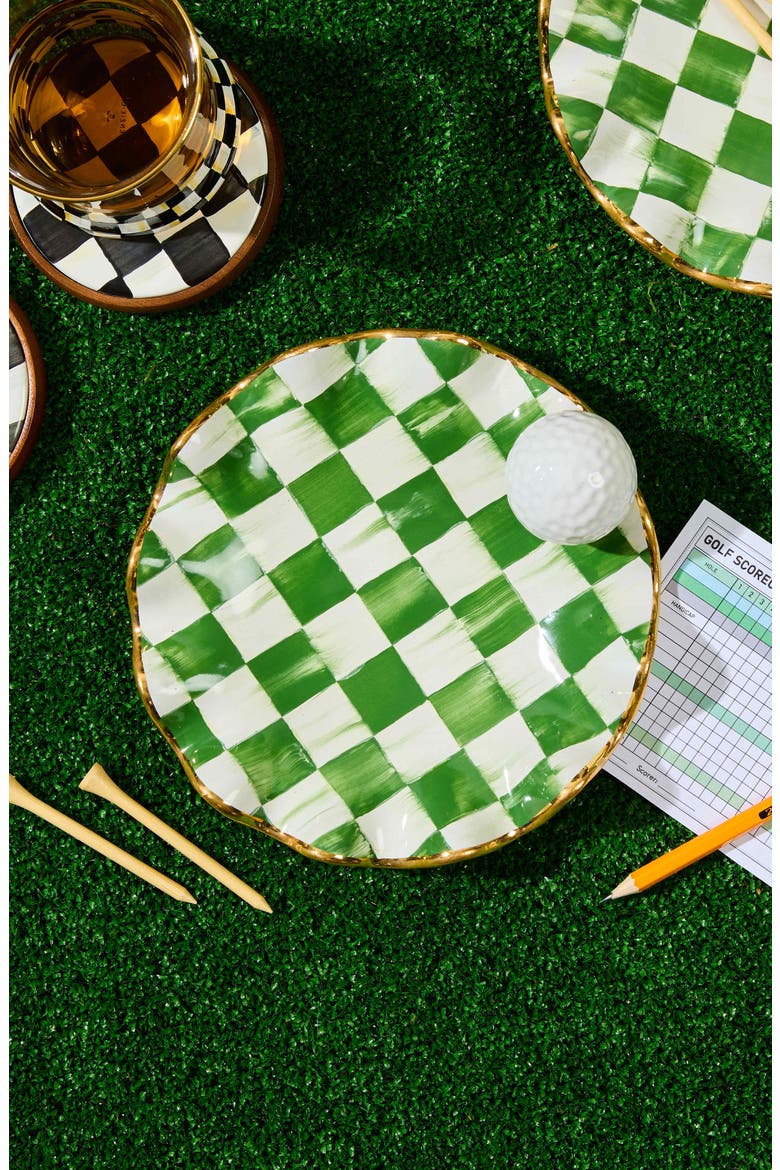 Putting Green Ceramic Dish, Alternate, color, GREEN