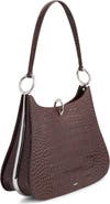 Rabanne The Large Ring Croc Embossed Leather Shoulder Bag