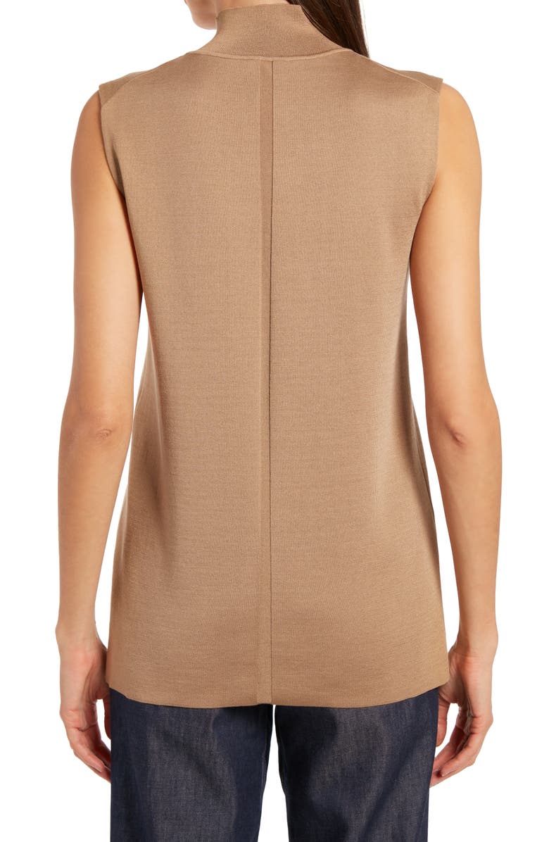 The Row Gianico Silk Blend Mock Neck Top, Alternate, color,