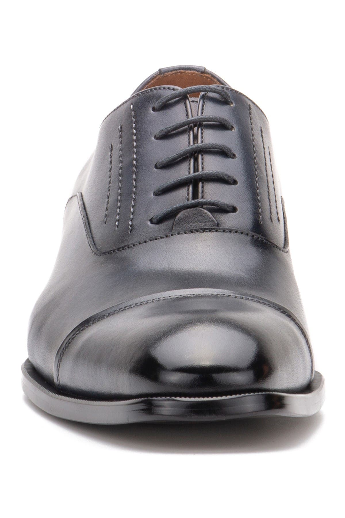 VINTAGE FOUNDRY Pence Cap Toe Leather Oxford, Alternate, color, Navy