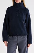 Z by Zella Faux Shearling Half Zip Pullover