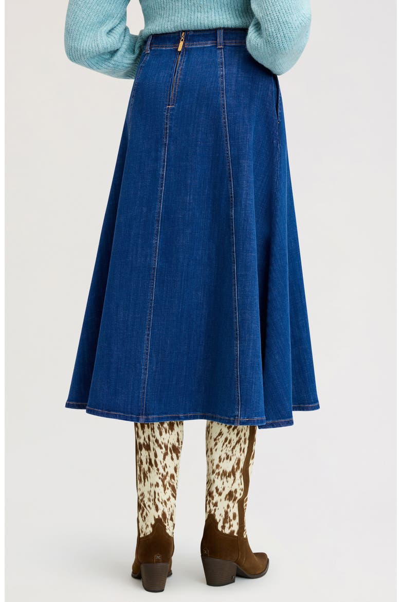 Laser Print Midi Skirt, Alternate, color, APPALOOSA WASH