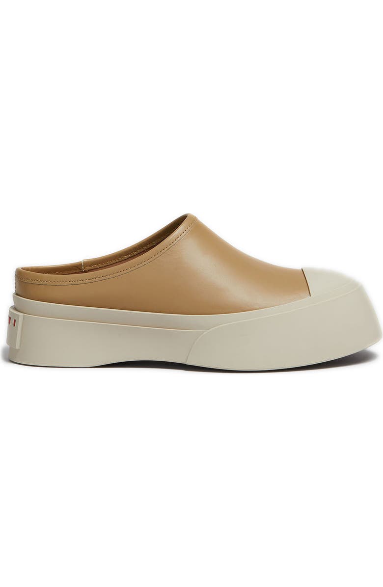 Marni Pablo Leather Mule Sneaker, Alternate, color, Cream