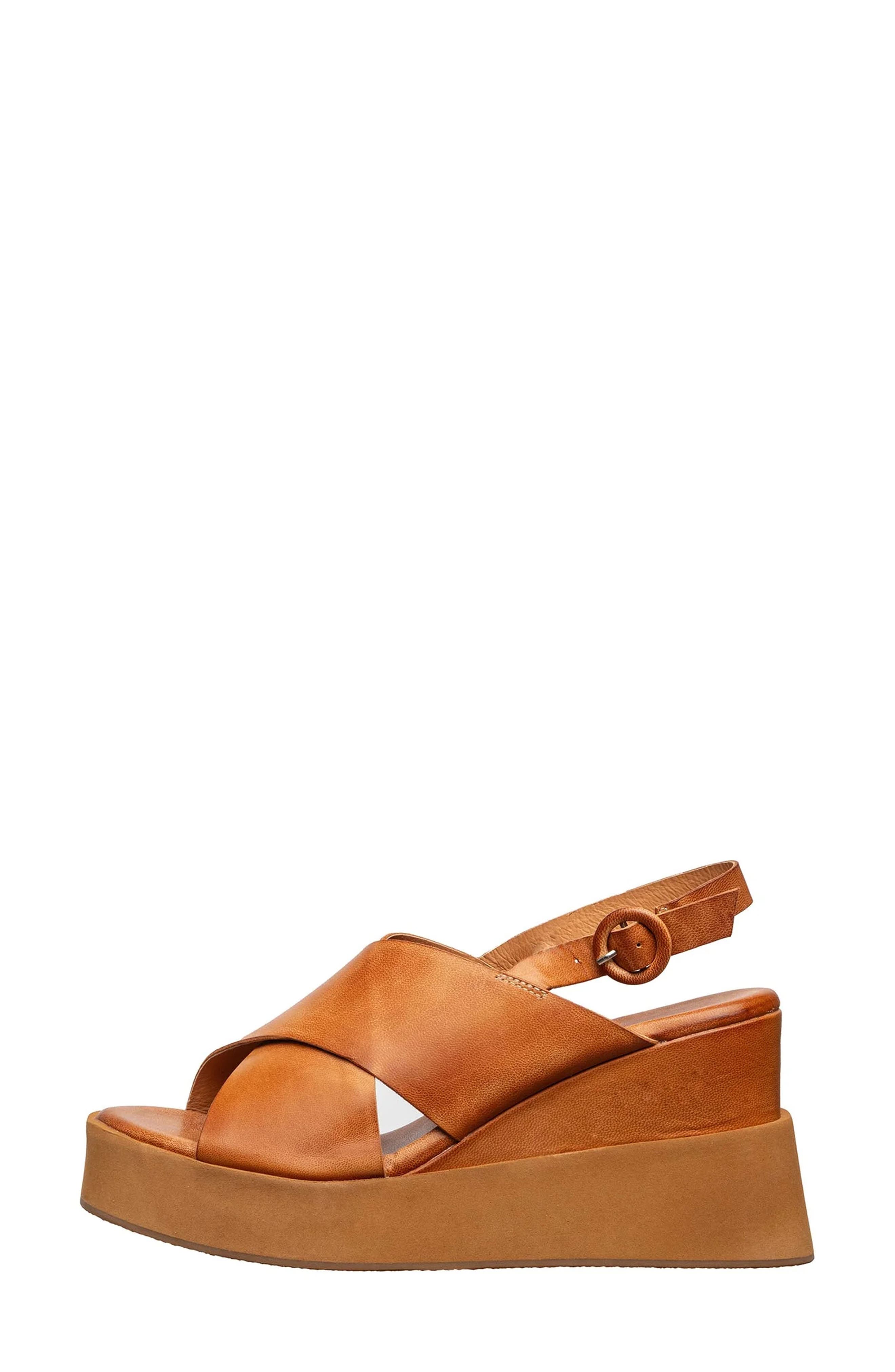 ANTELOPE Josie Platform Slingback Sandal, Alternate, color, Tan