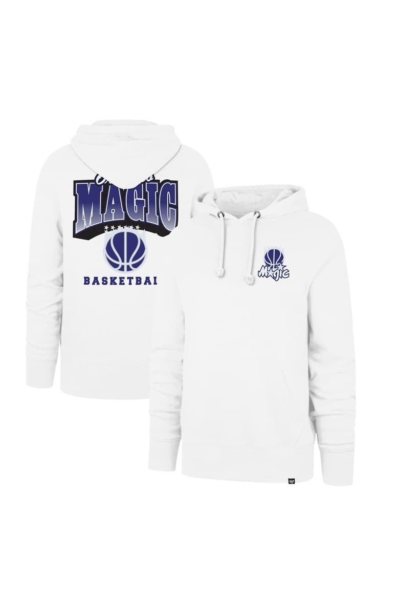 Men's '47 White Orlando Magic 2025/26 City Edition Jab Step Headline Hoodie, Main, color, White