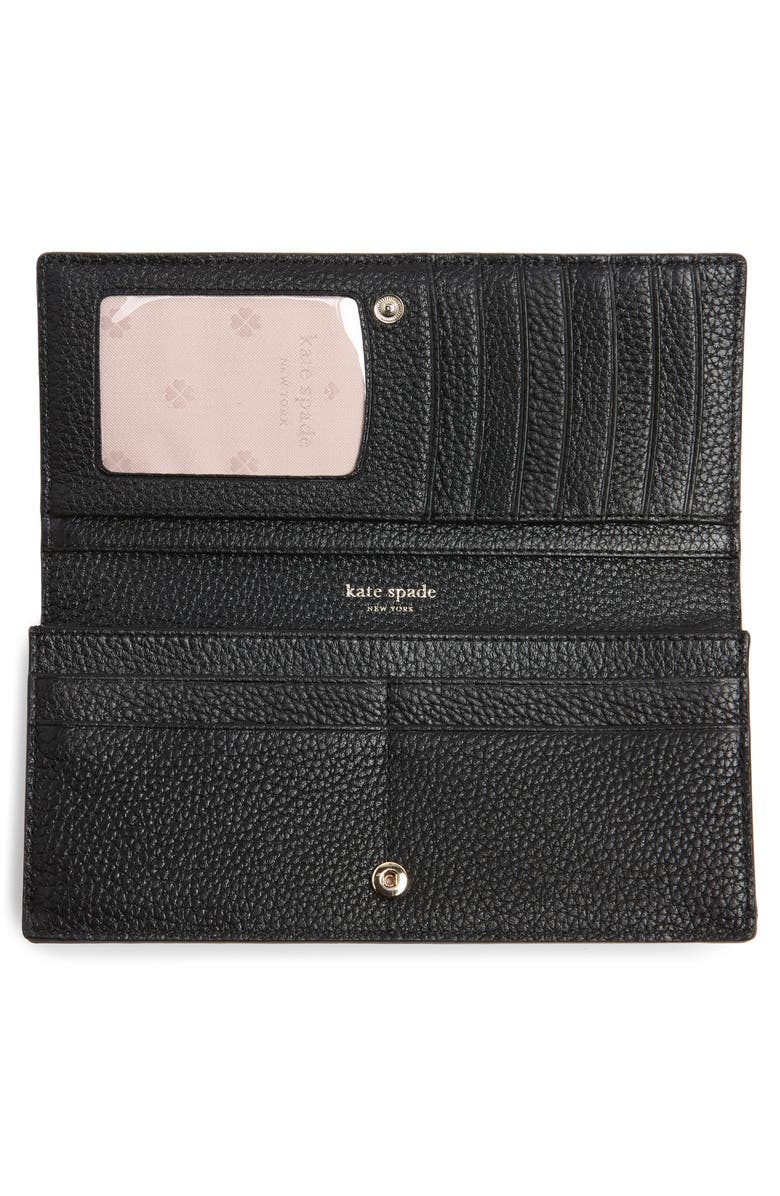 Kate Spade New York polly leather bifold wallet, Alternate, color, 