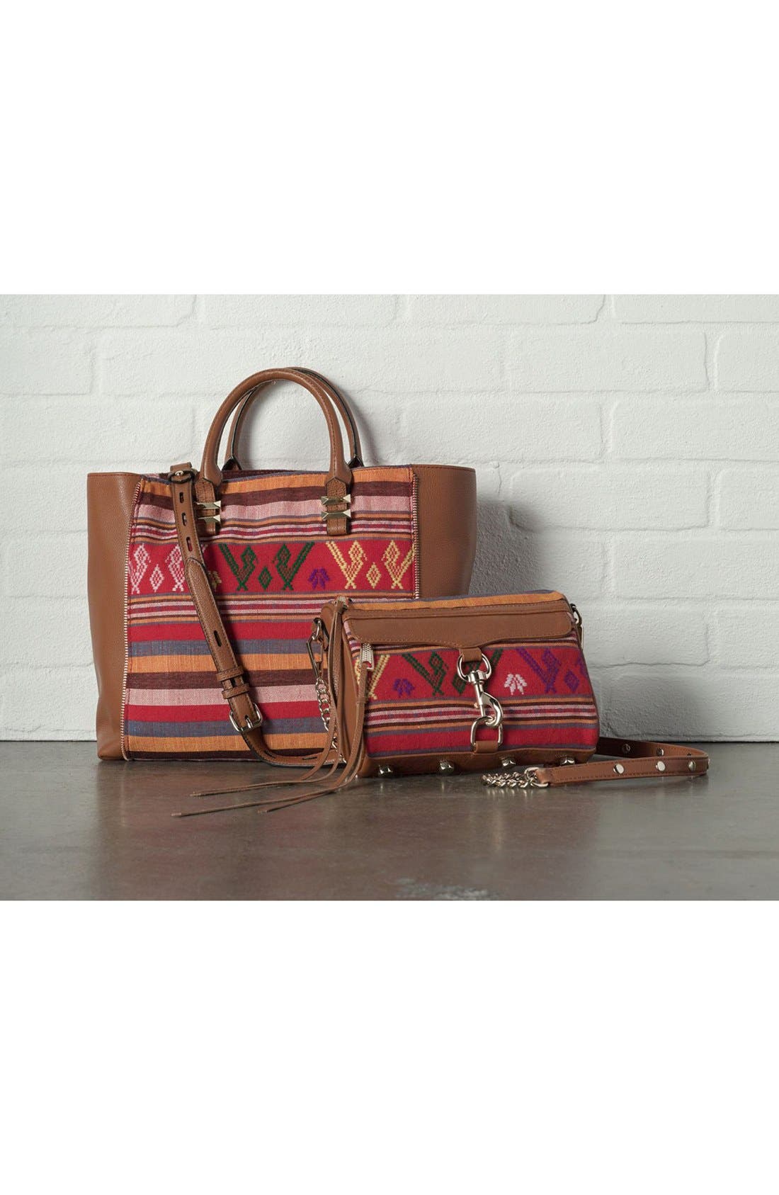 Piece & Co. and Rebecca Minkoff 'Mini MAC' Convertible Crossbody Bag, Alternate, color, ORANGE MULTI