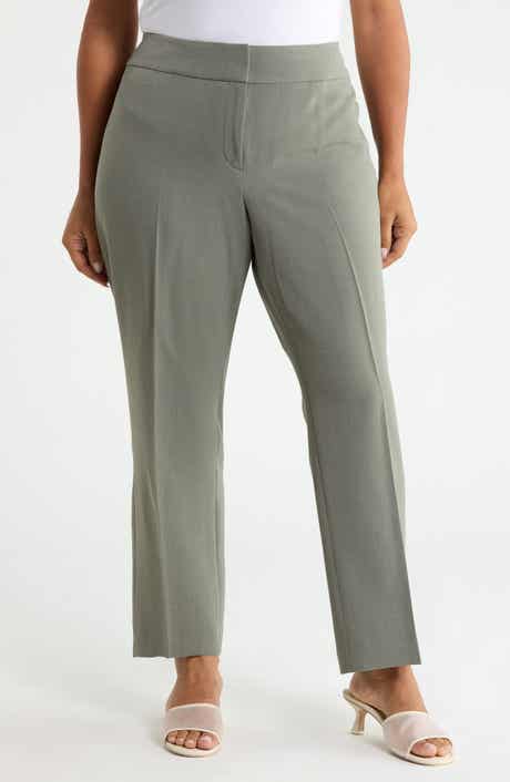 Ava Stretch Crepe Straight Leg Pants