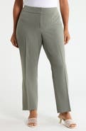 KASPER Ava Stretch Crepe Straight Leg Pants