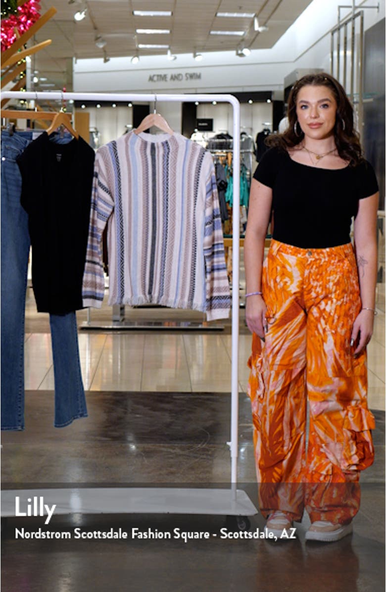 Early Frost Stripe Cotton Blend Sweater, sales video thumbnail