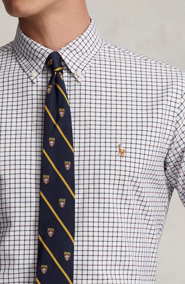 Polo Ralph Lauren Tattersall Check Button-Down Oxford Shirt, Alternate, color, 
