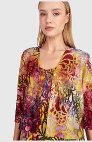 Alembika Kaleidoscope Cropped Cardigan