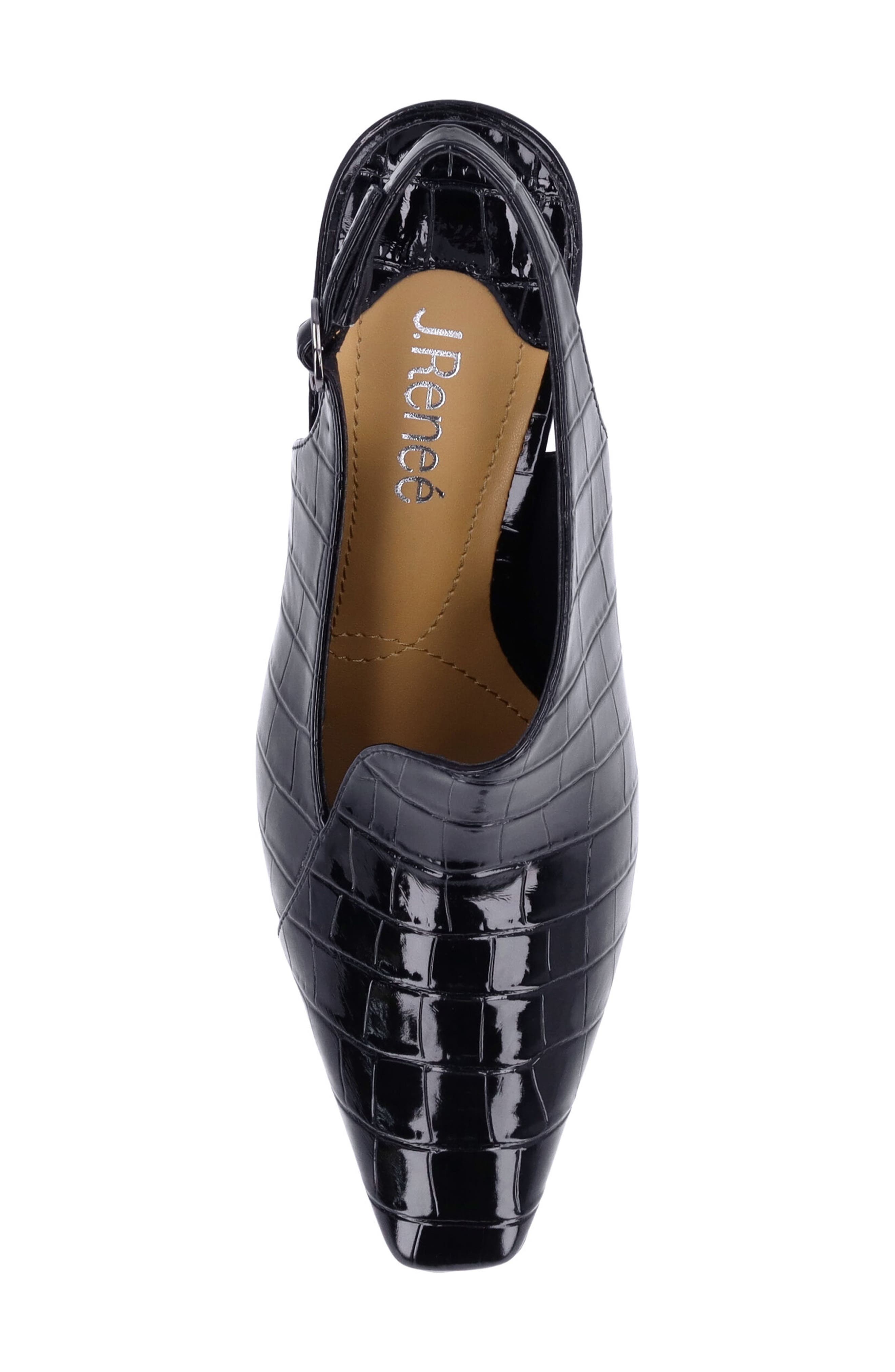 J. Reneé Prissy Slingback Pump, Alternate, color, Black