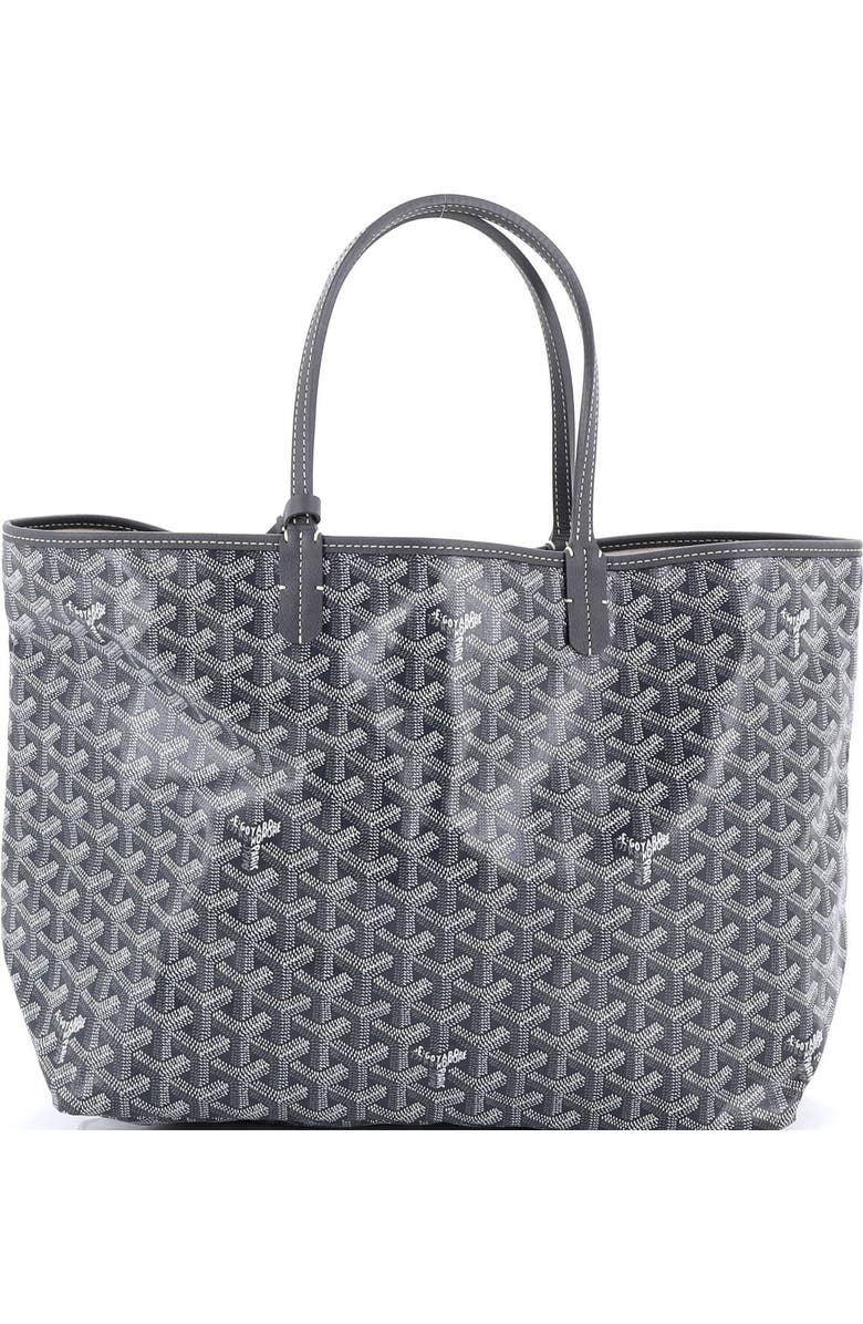 Pre-Owned Goyard Saint Louis Tote Coated Canvas PM, Main, color, Gray