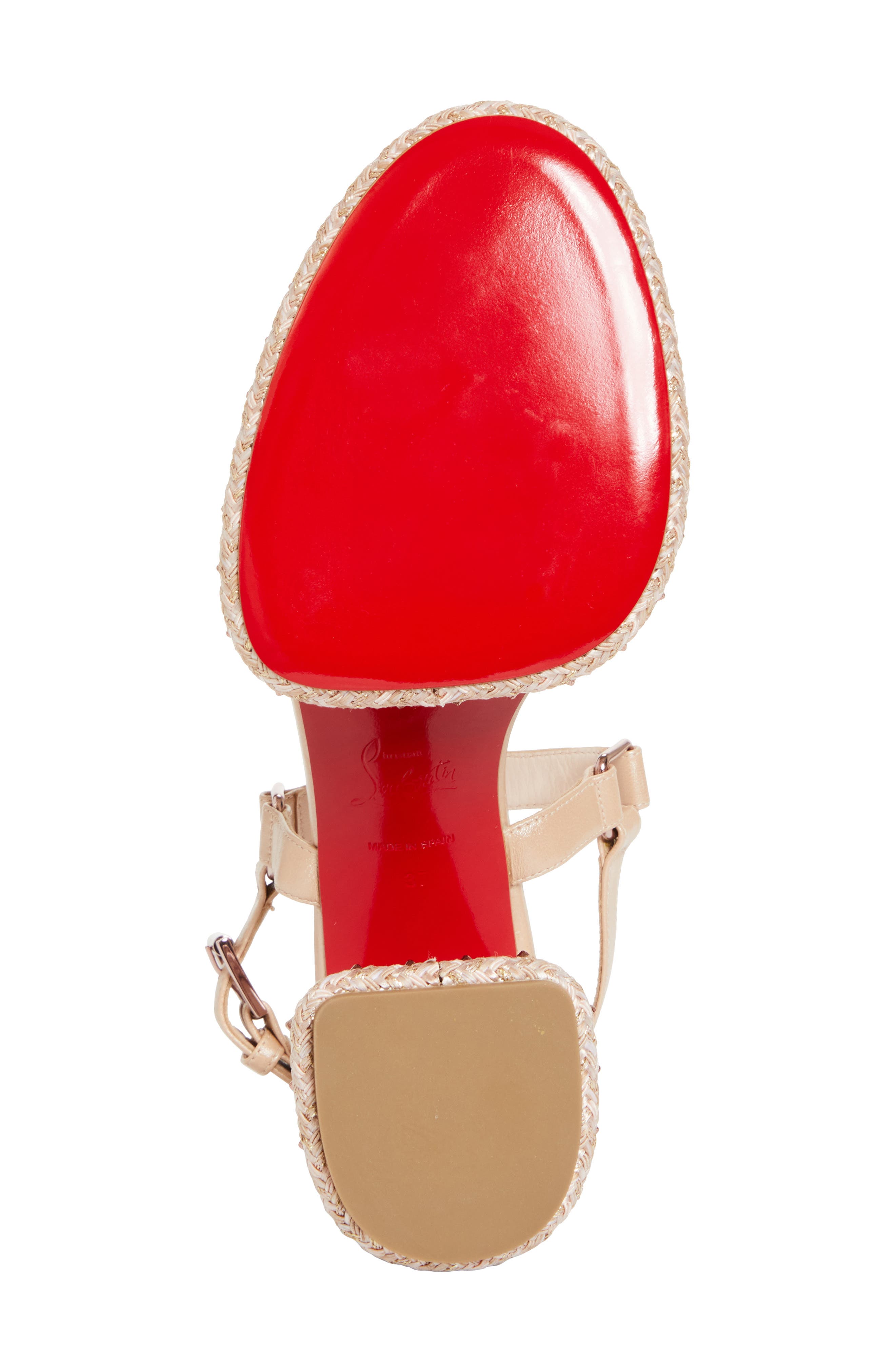 Superaclou Espadrille Sandal, Alternate, color, LECHE/ LIN LECHE