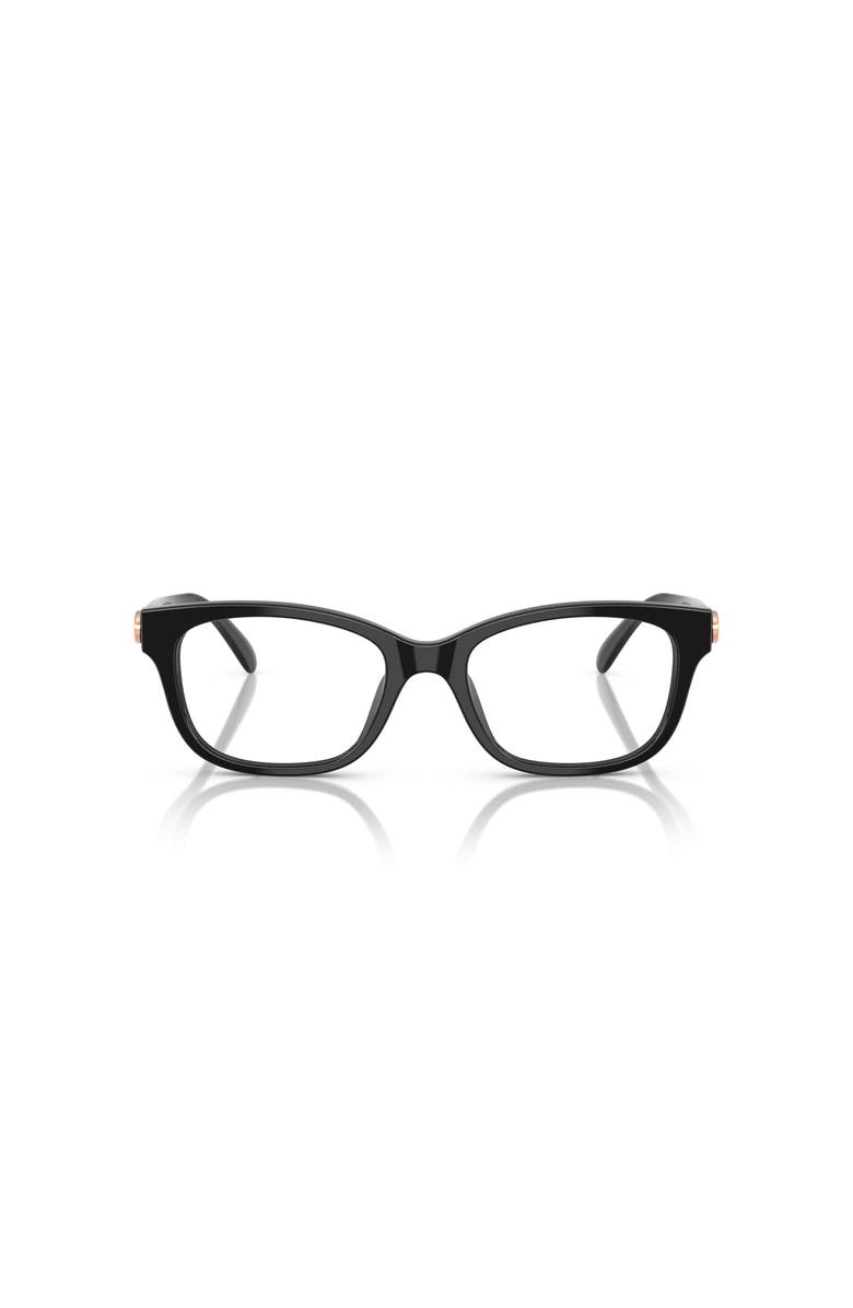 COACH 49mm Square optical glasses, Alternate, color, Black