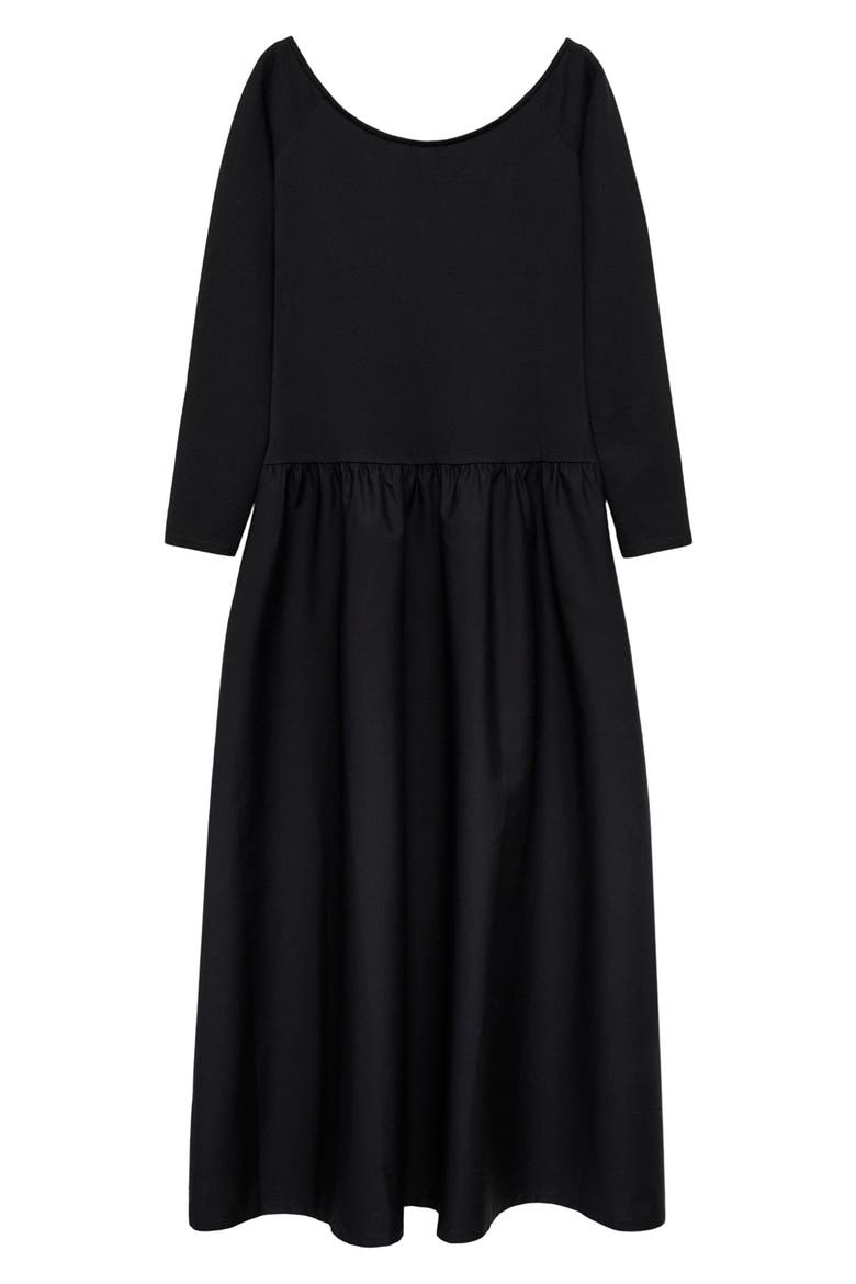 Long Sleeve Dress, Alternate, color, BLACK
