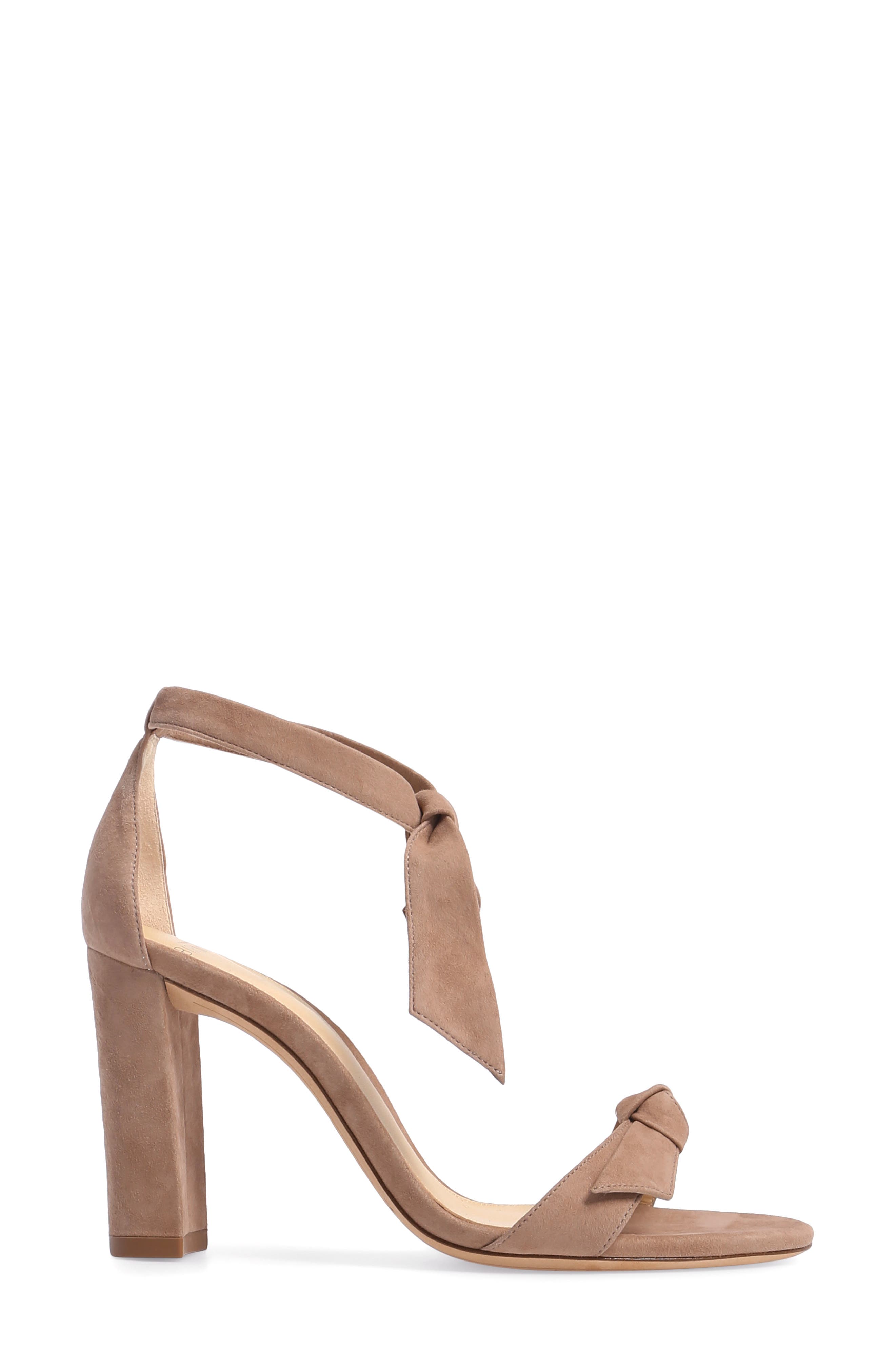 Alexandre Birman Clarita Knotted Sandal, Alternate, color, Cameo Suede